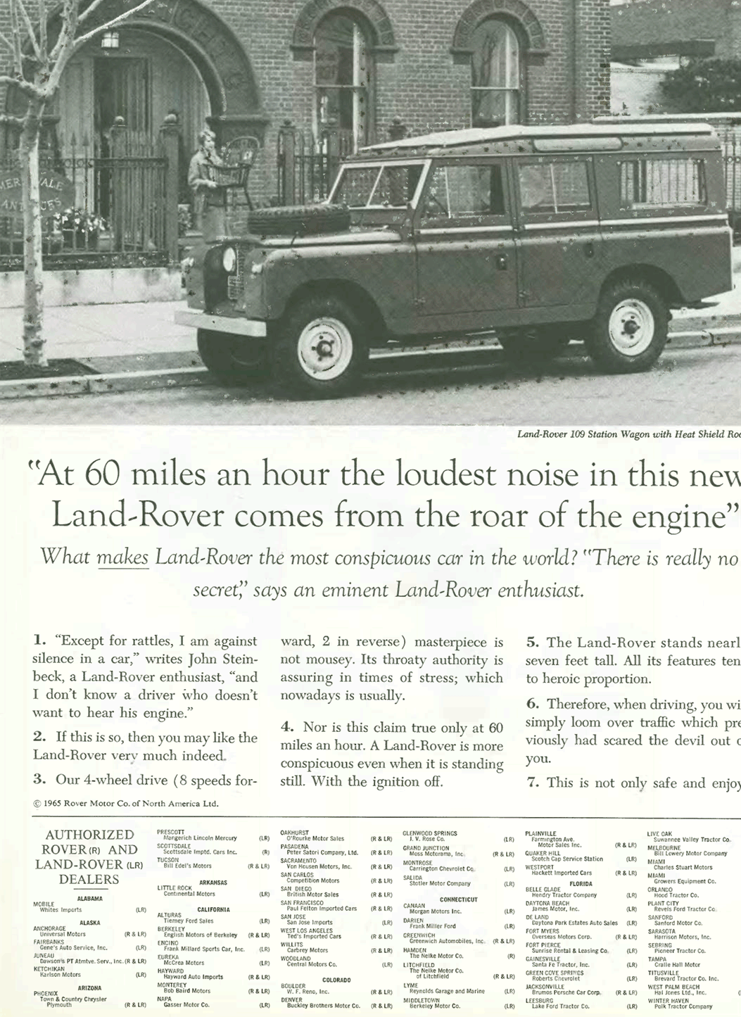 60 Miles An Hour Land Rover Ad by Howard Gossage
