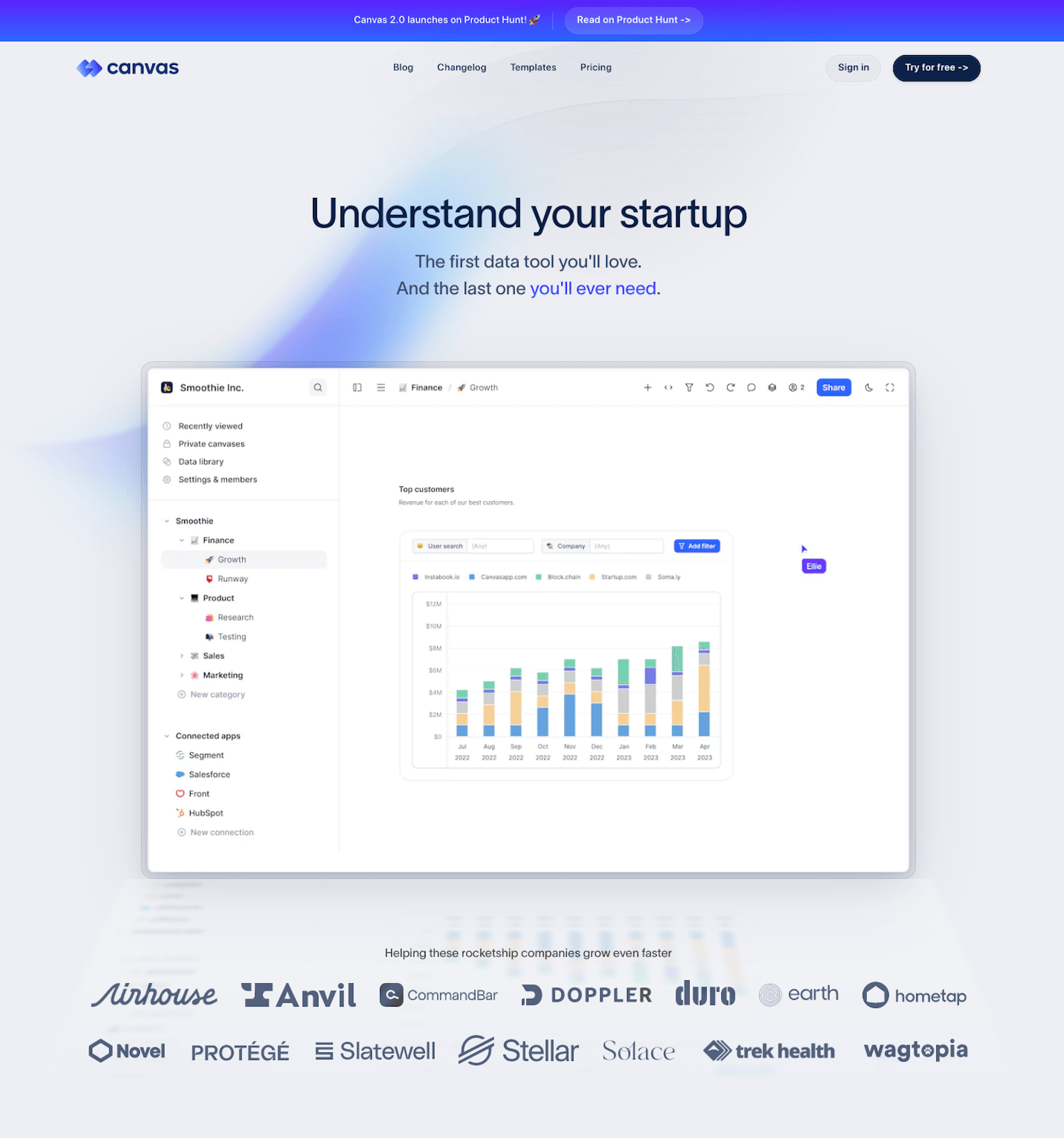 Canvas SaaS Landing Page