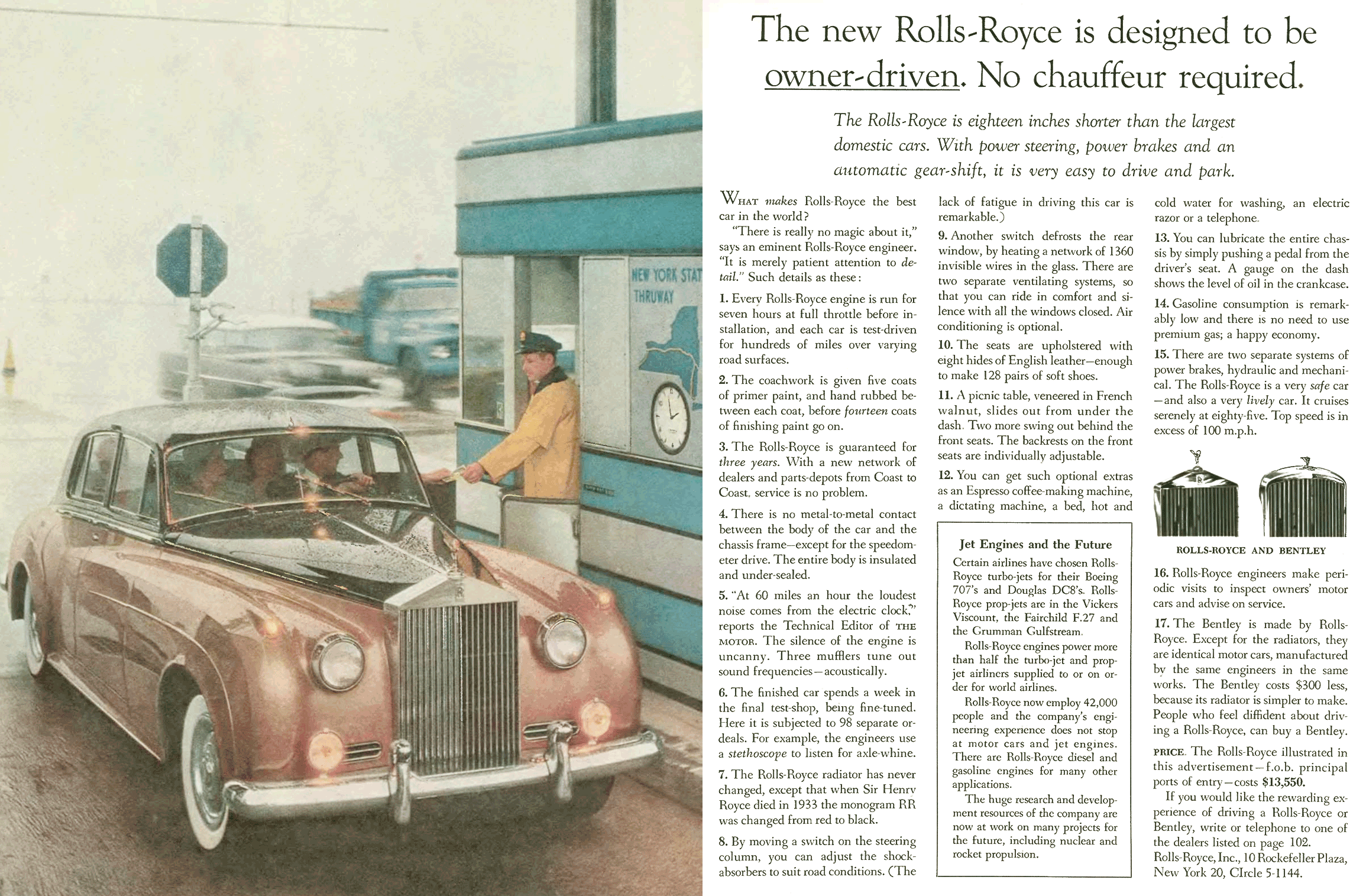 “No Chauffeur Required” Rolls-Royce Ad David Ogilvy