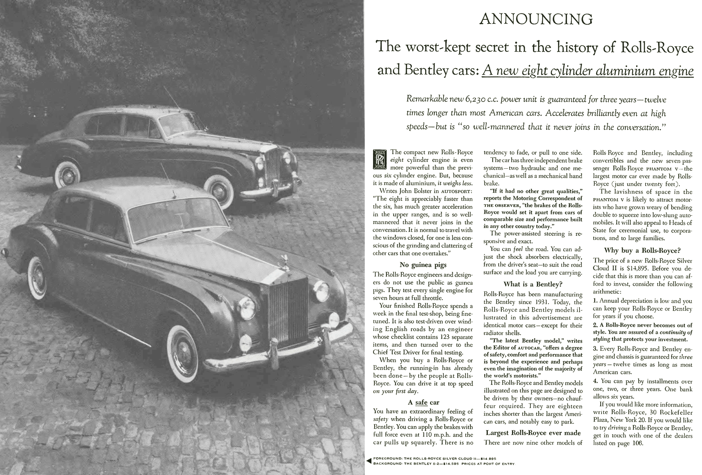 “Worst-Kept Secret” Rolls-Royce Ad by David Ogilvy