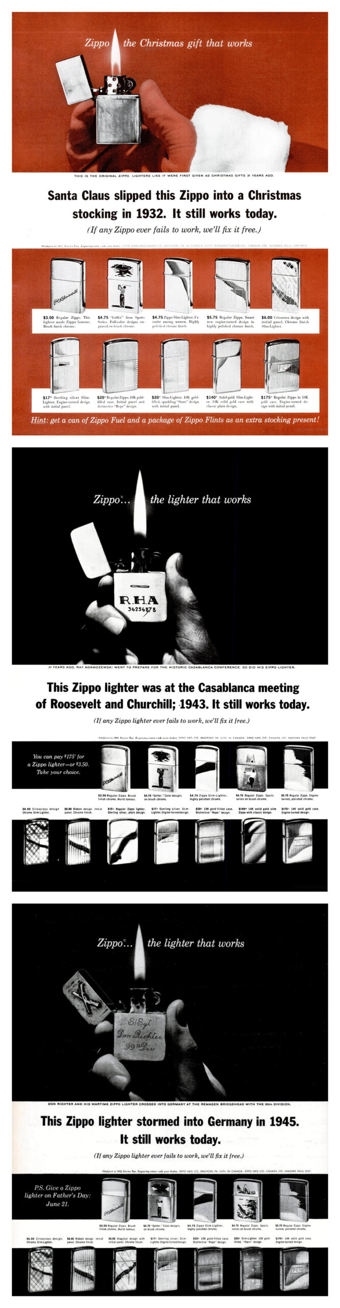 Zippo “It Still Works” Ad Compilation (1964) 