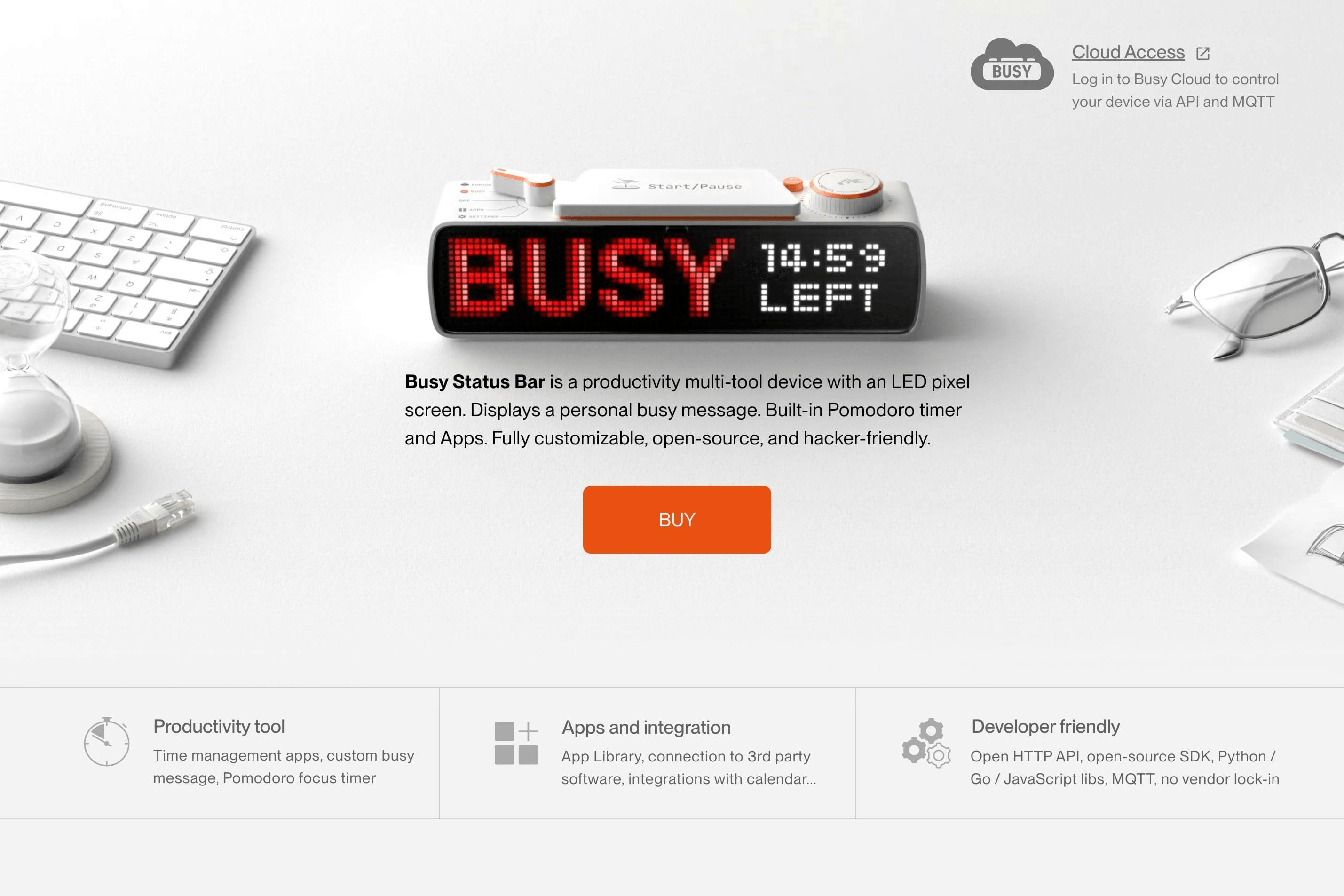 Busy Bar Landing Page