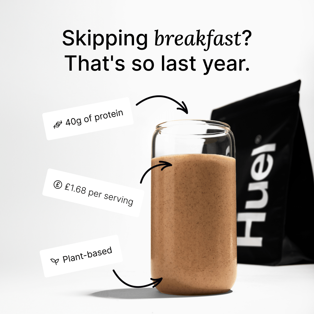 Huel Skipping Breakfast Facebook Ad