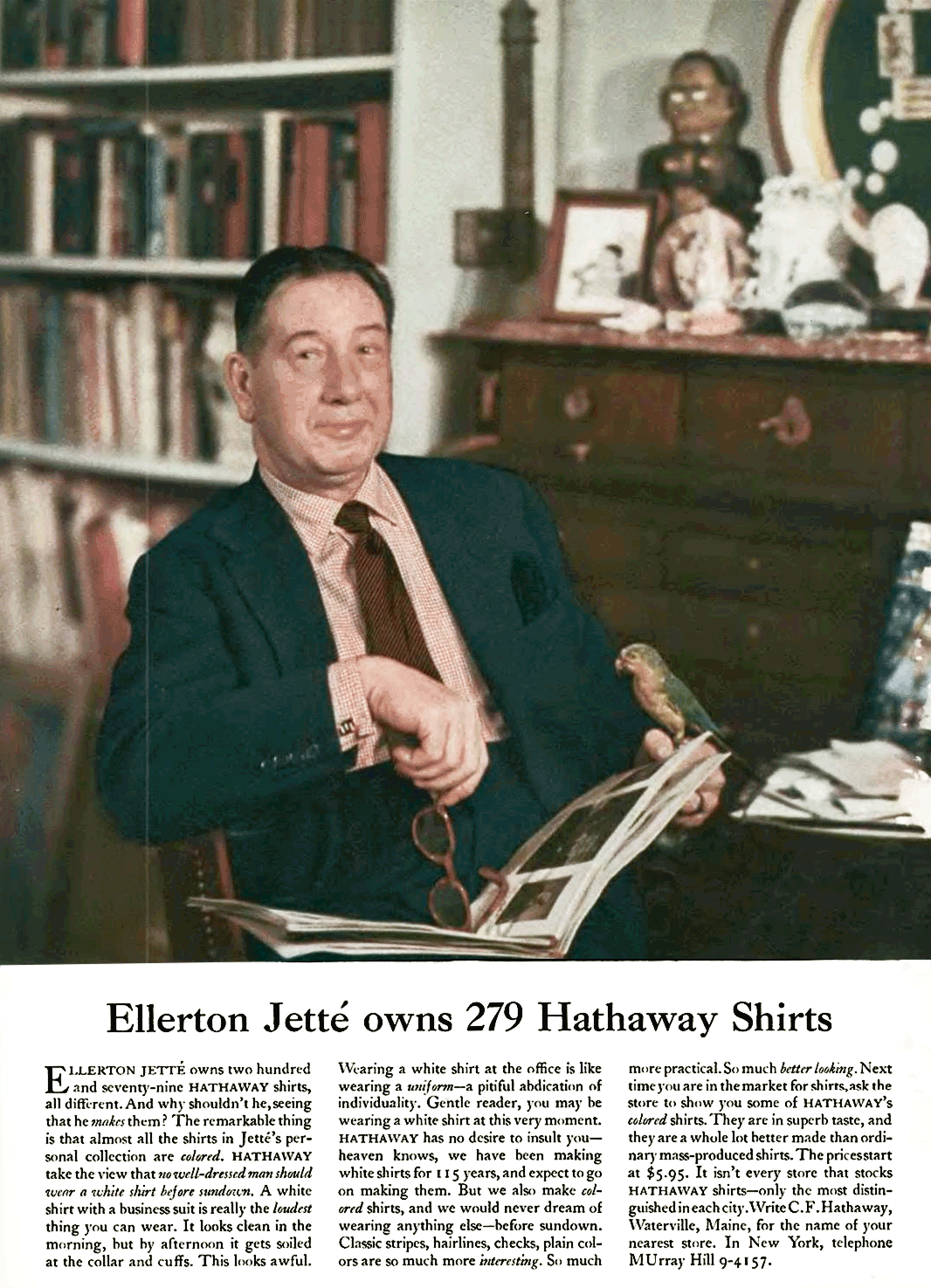 Ellerton Jette Hathaway Shirt Ad by David Ogilvy