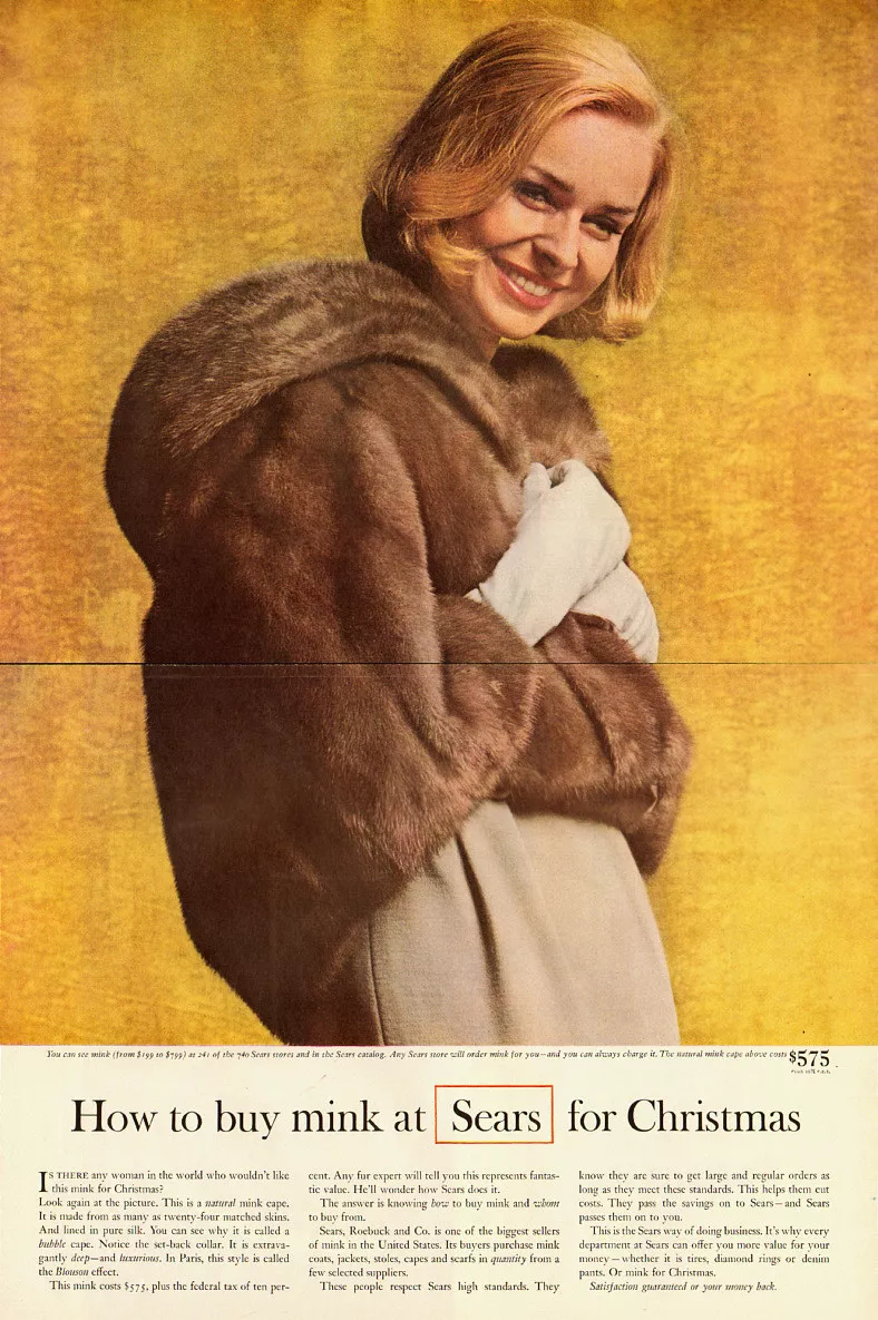 How to Buy Mink At Sears for Christmas Ad by David Ogilvy