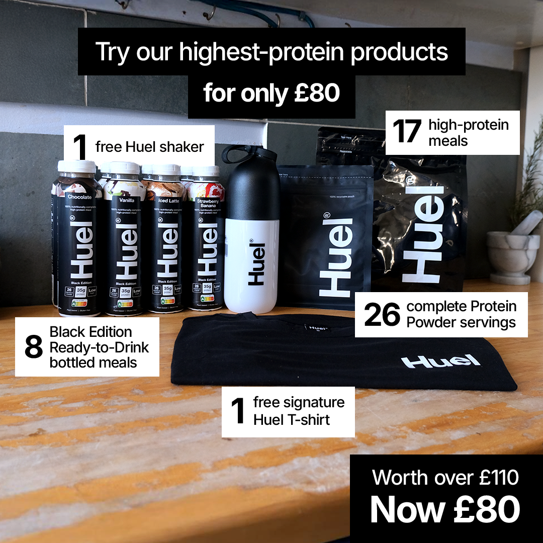 Huel Creative Don't break the bank Facebook Ad