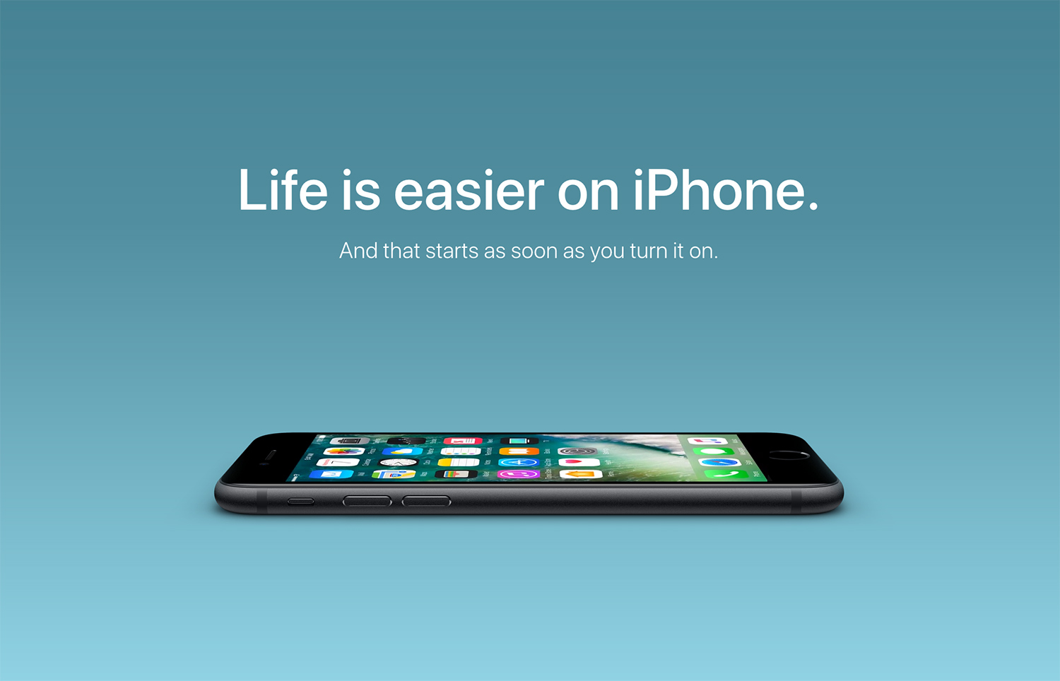 Life Is Easier on iPhone ad