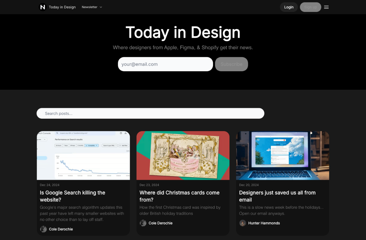 Today in Design Newsletter