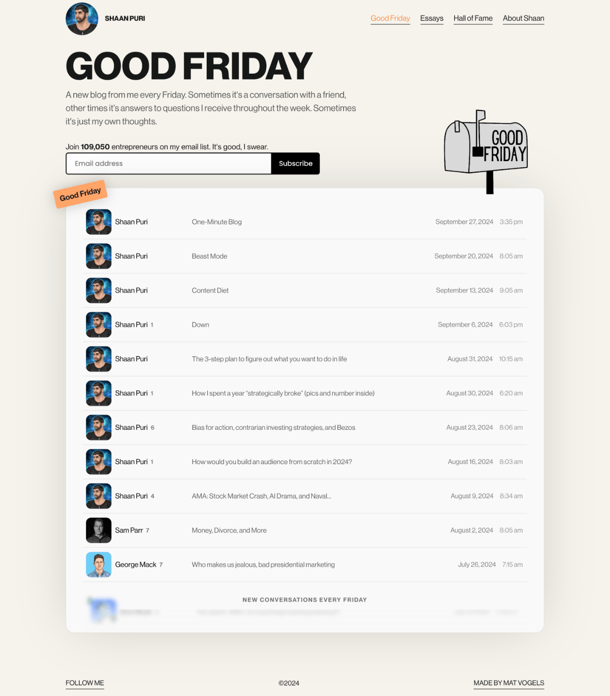 Good Friday by Shaan Puri