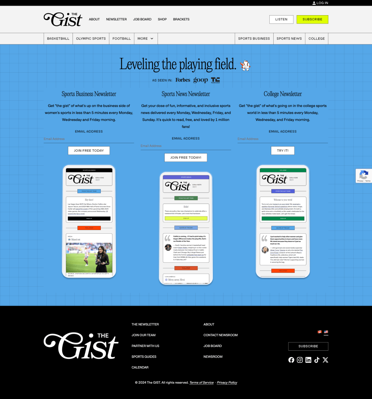 The Gist Newsletter
