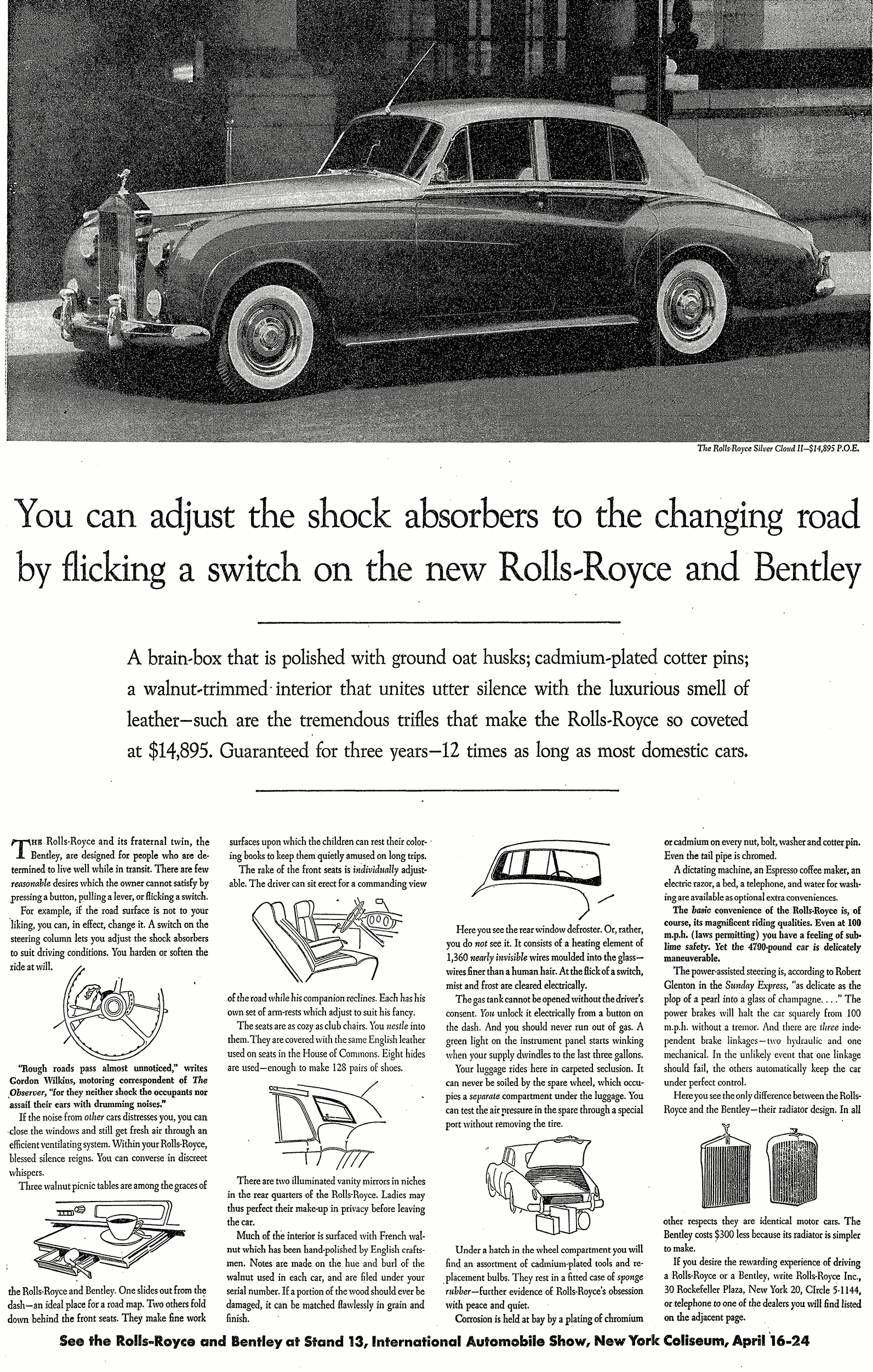 Rolce Royce Shock Absorber Ad by David Ogilvy