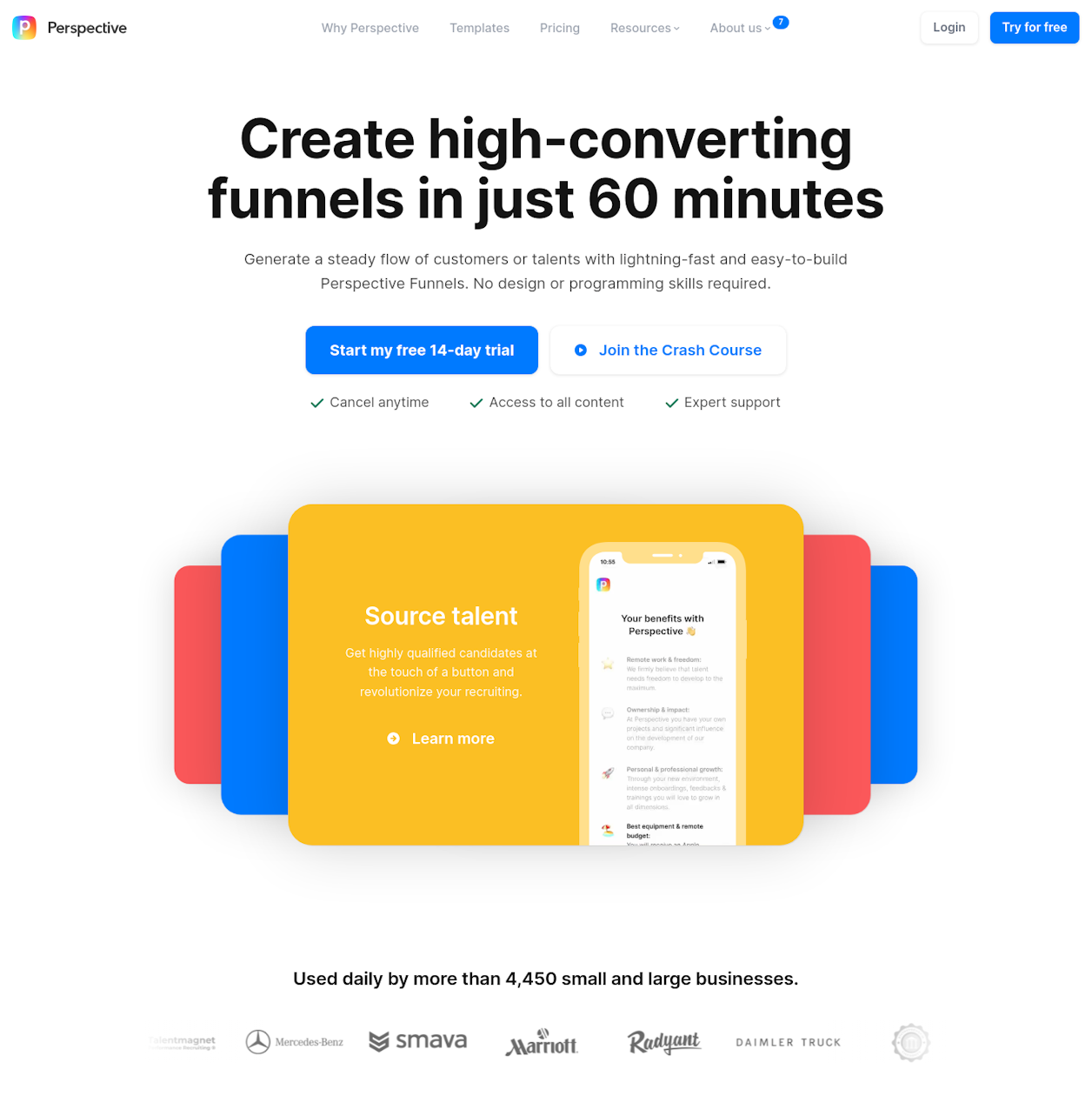 perspective landing page inspiringswipes