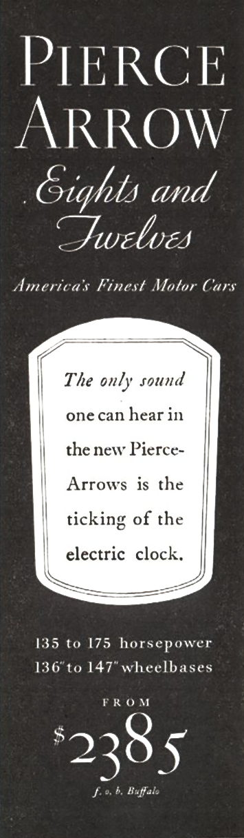 Pierce Arrow Ad by BBDO  by David Ogilvy