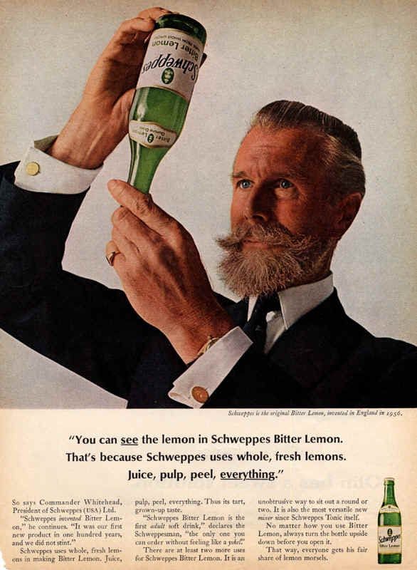 1950’s David Ogilvy ad for Schweppes Tonic Water