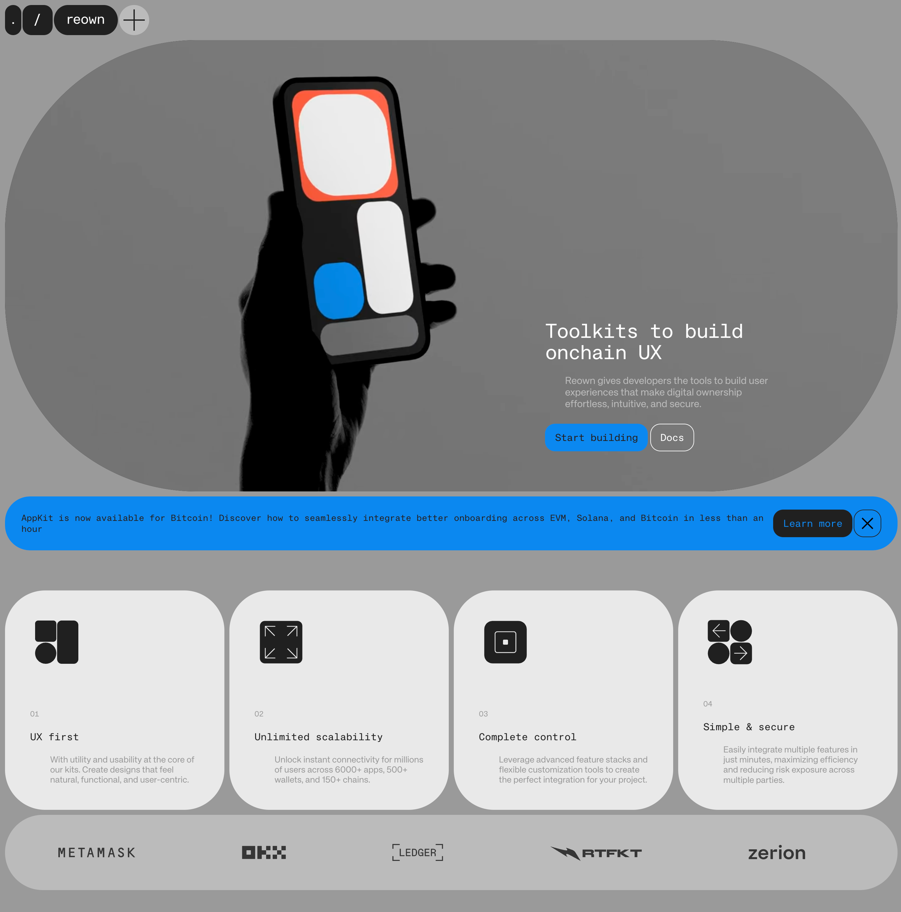 Reown SaaS Landing Page