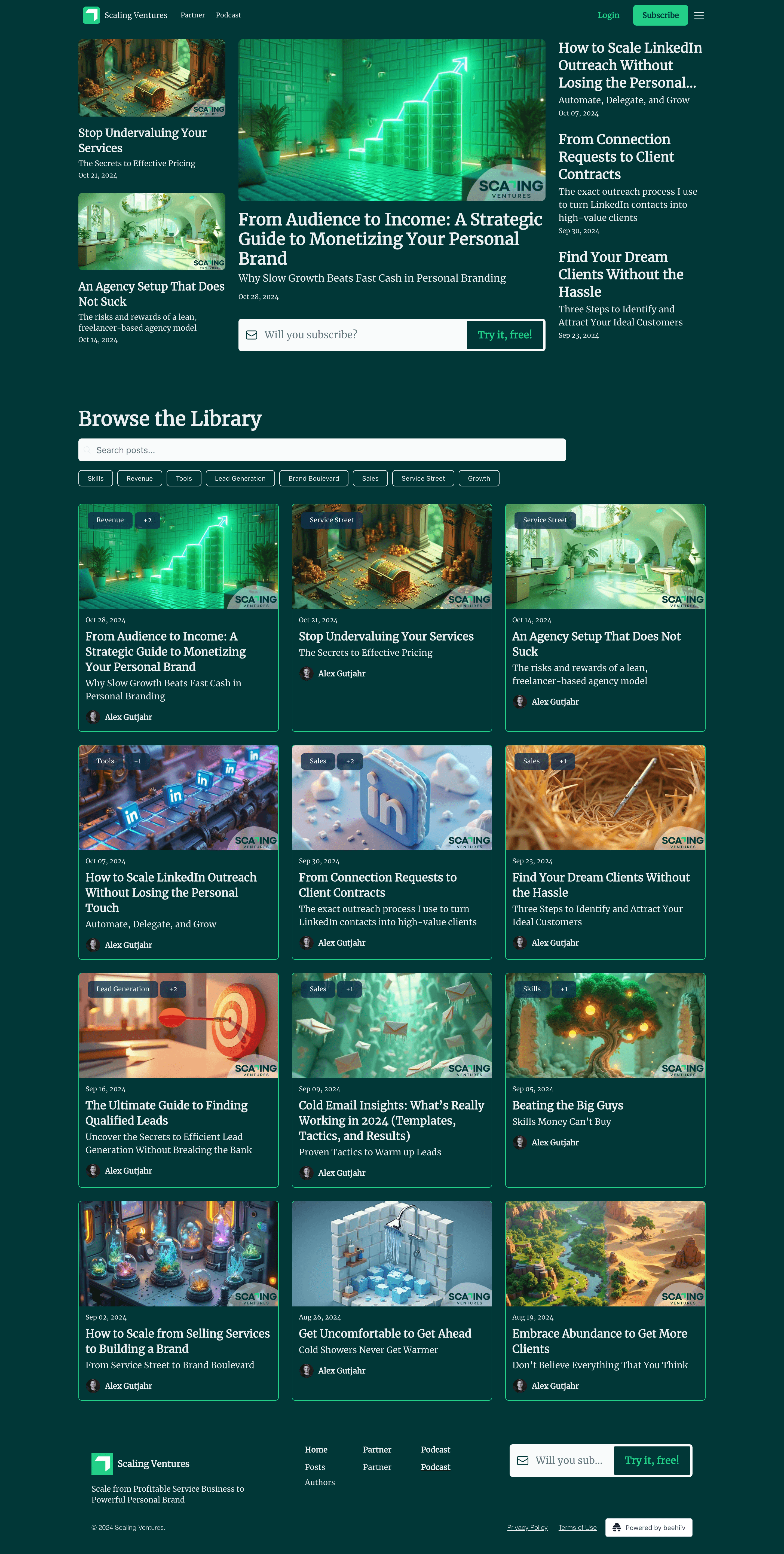 Scaling Ventures Newsletter