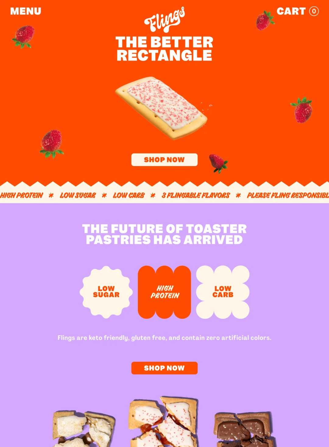 Flings Shopify Website Design